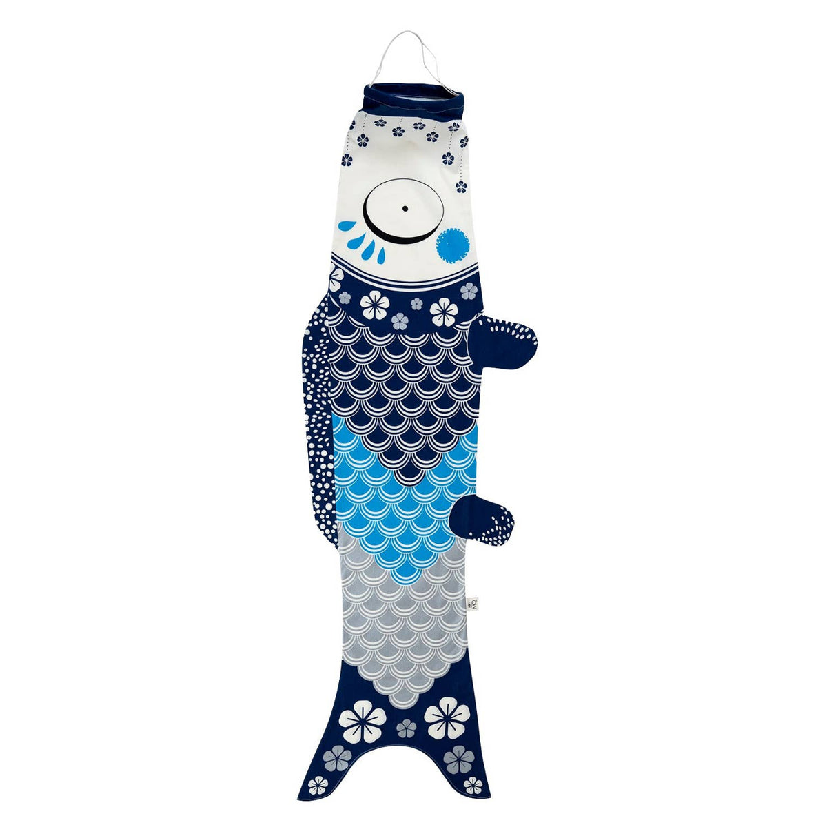 MADAME MO - Big Blue Koinobori - unique wall decor