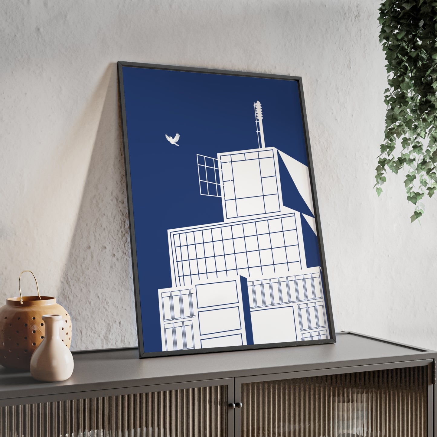 BLAUWcc 'ROTTERDAM TOWER' Framed Poster