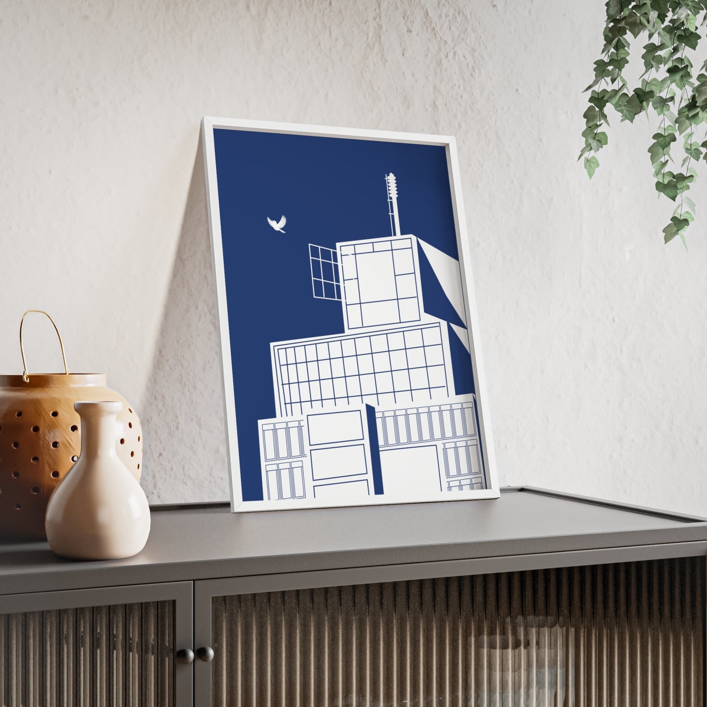BLAUWcc 'ROTTERDAM TOWER' Framed Poster