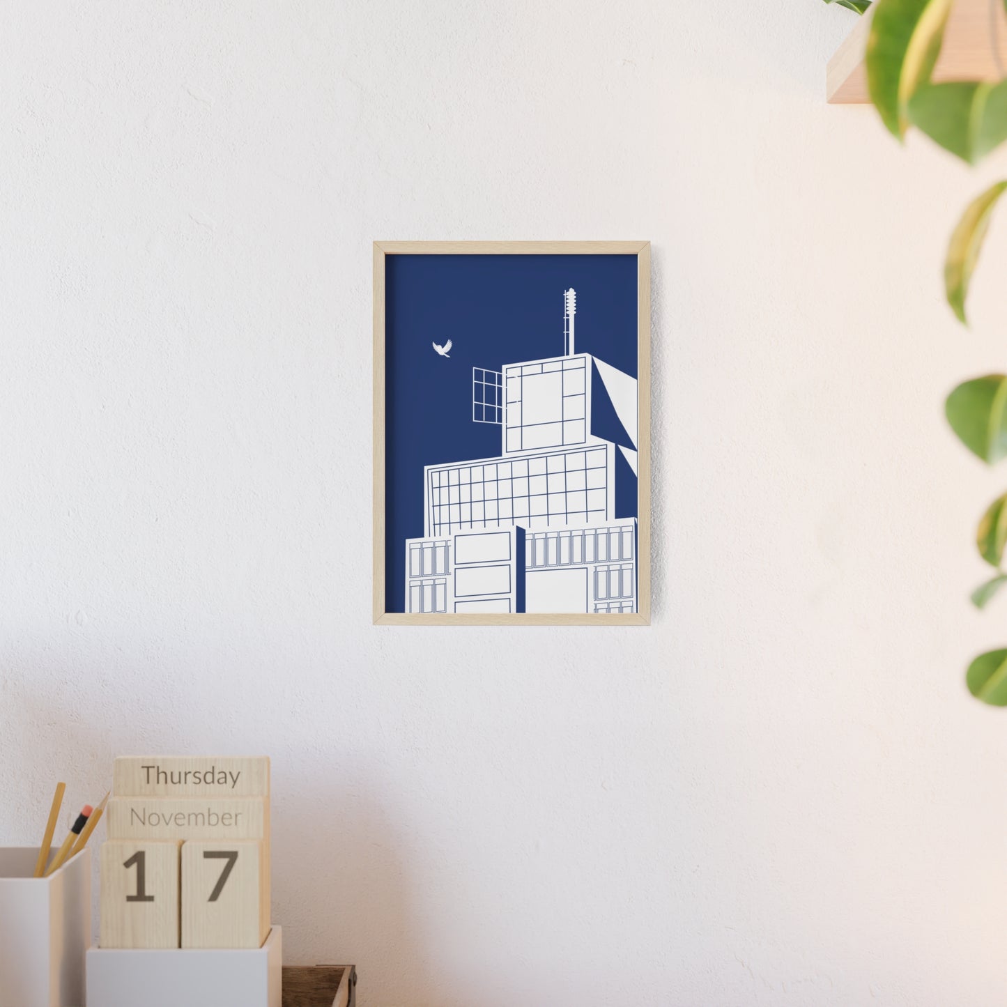 BLAUWcc 'ROTTERDAM TOWER' Framed Poster