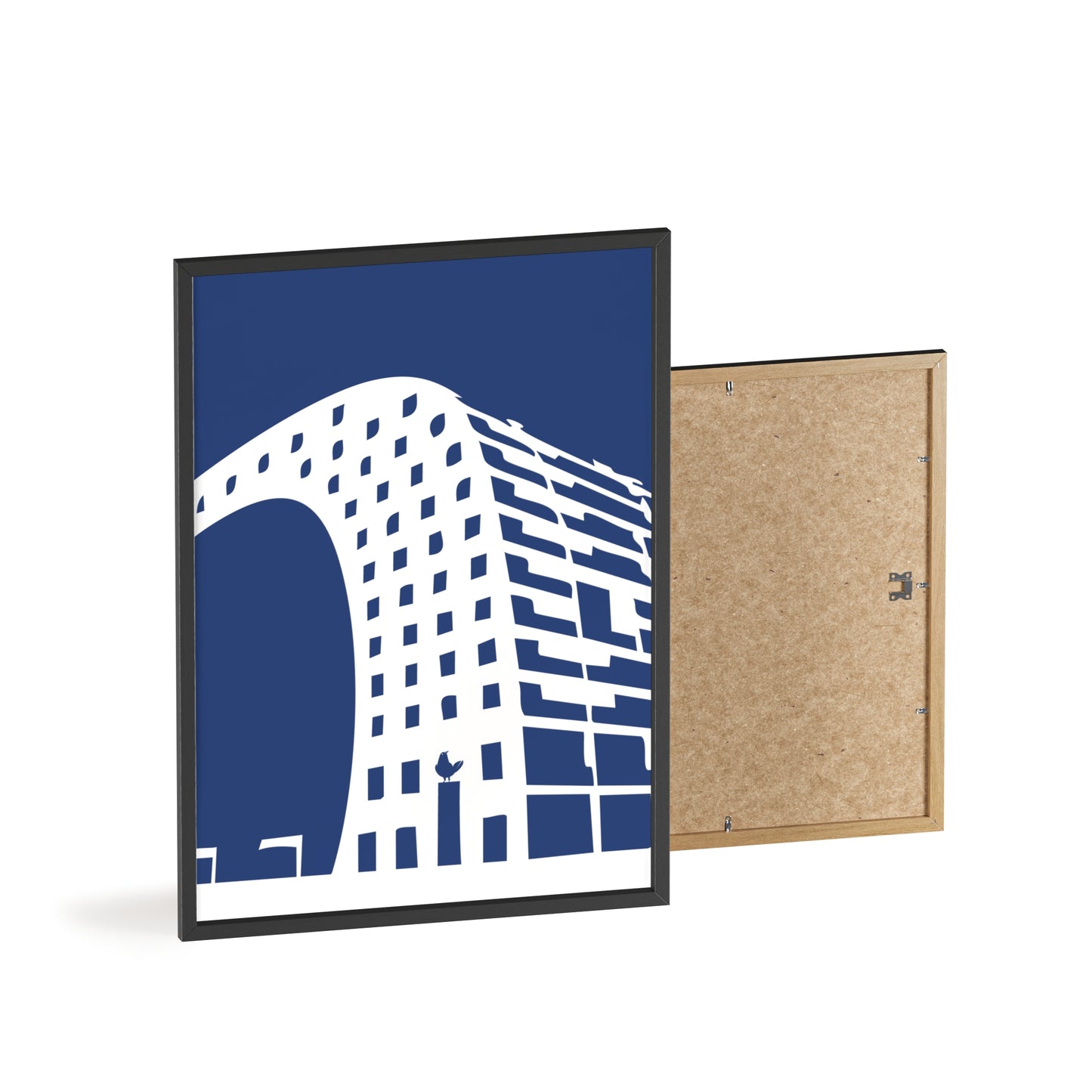 BLAUWcc 'ROTTERDAM MARKET' Framed Poster