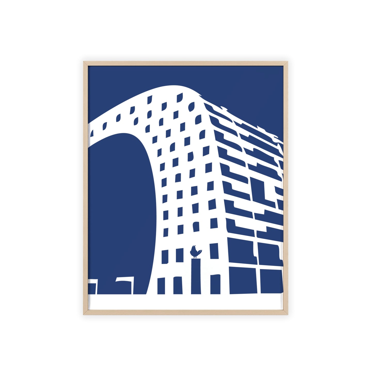 BLAUWcc 'ROTTERDAM MARKET' Framed Poster