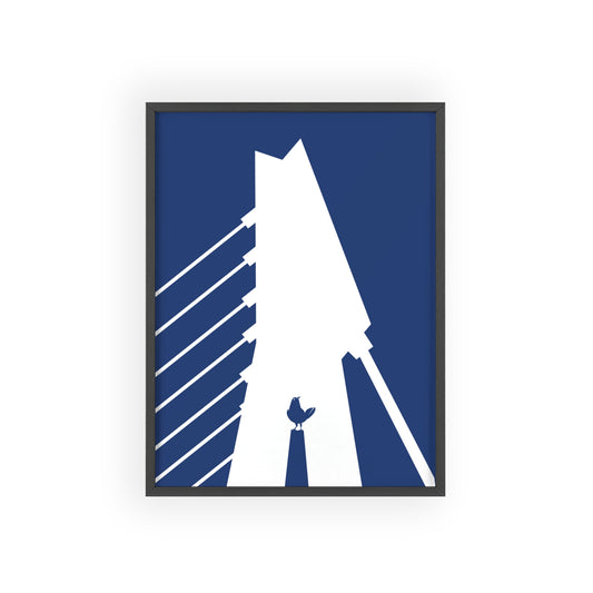 BLAUWcc 'ROTTERDAM BRIDGE' Framed Poster