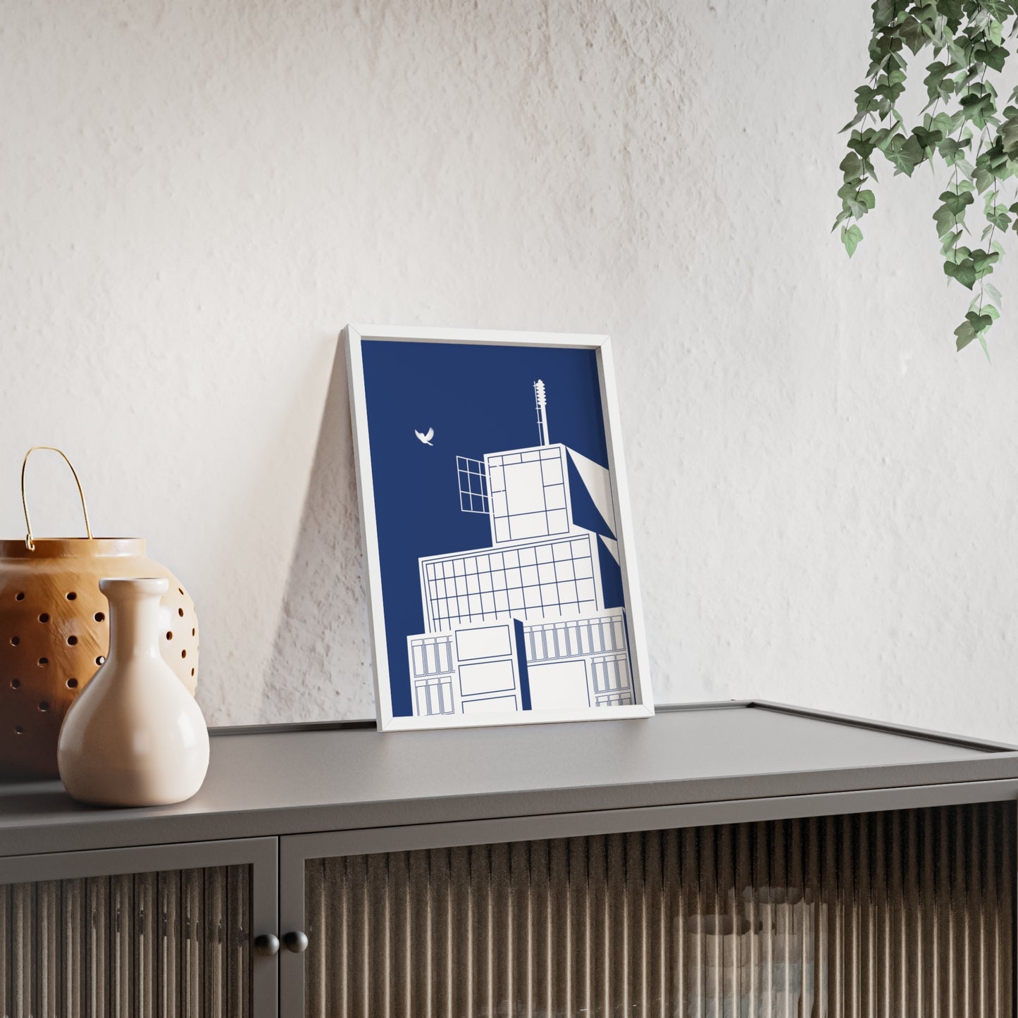 BLAUWcc 'ROTTERDAM TOWER' Framed Poster