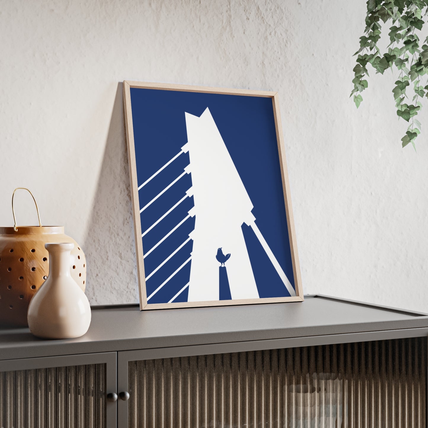 BLAUWcc 'ROTTERDAM BRIDGE' Framed Poster