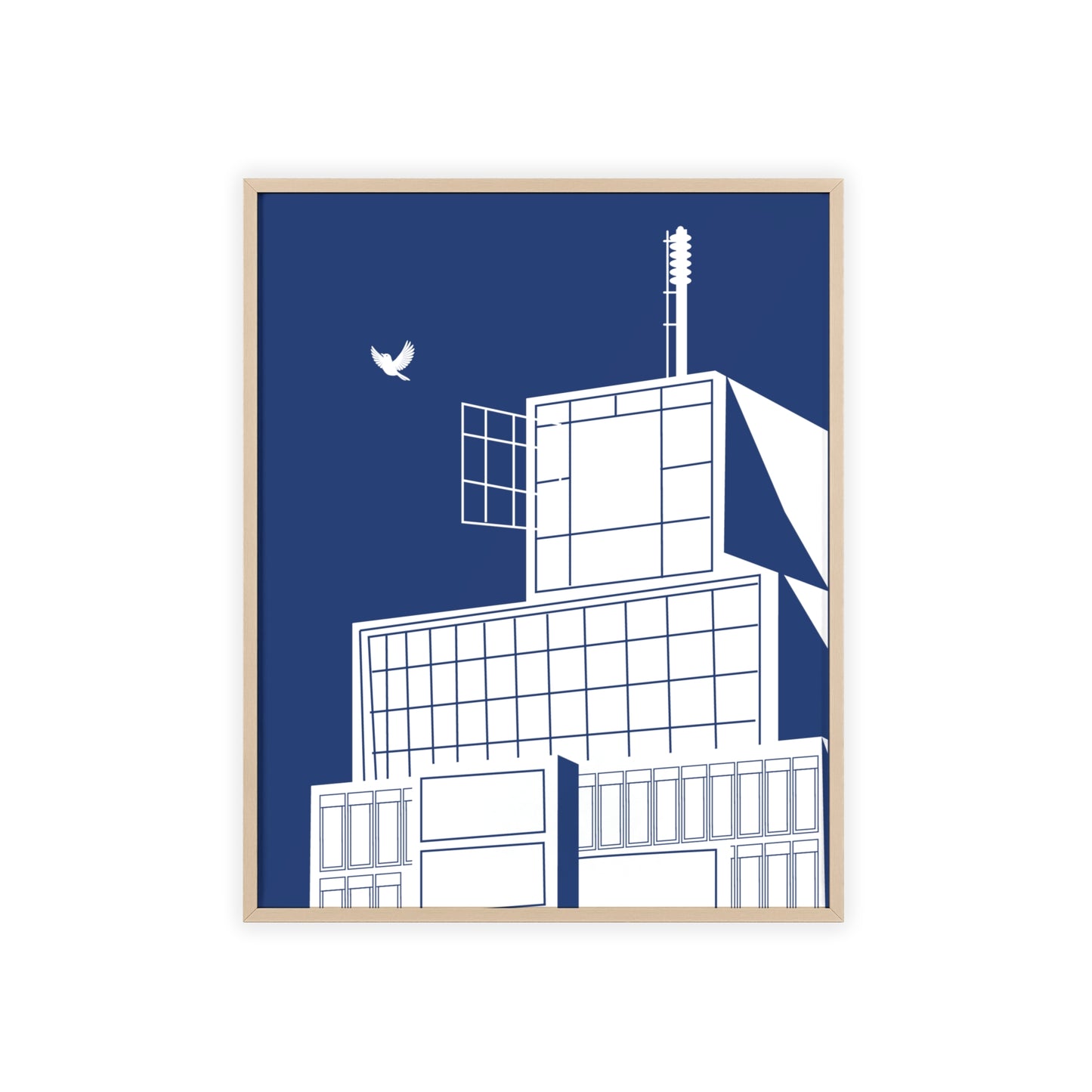BLAUWcc 'ROTTERDAM TOWER' Framed Poster