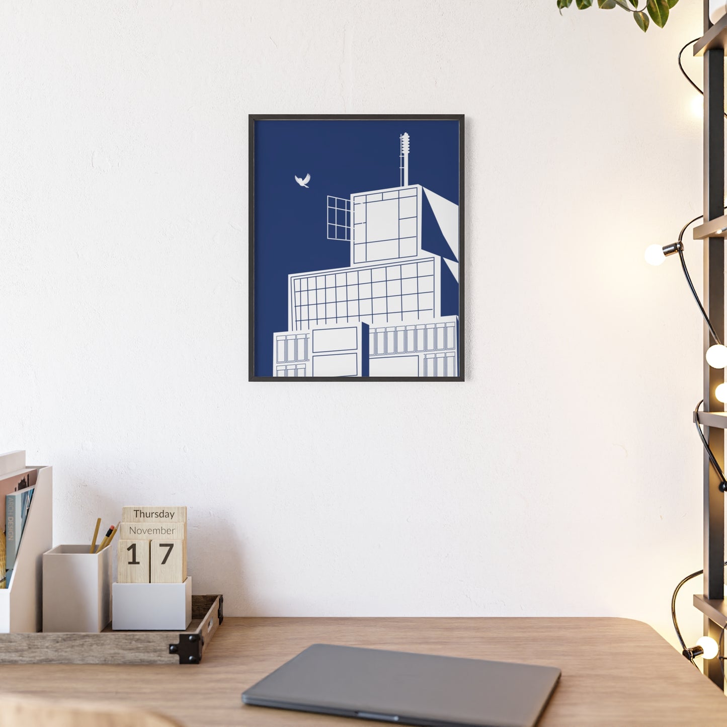 BLAUWcc 'ROTTERDAM TOWER' Framed Poster