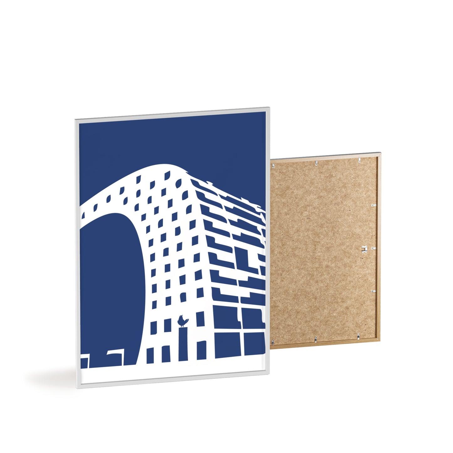 BLAUWcc 'ROTTERDAM MARKET' Framed Poster