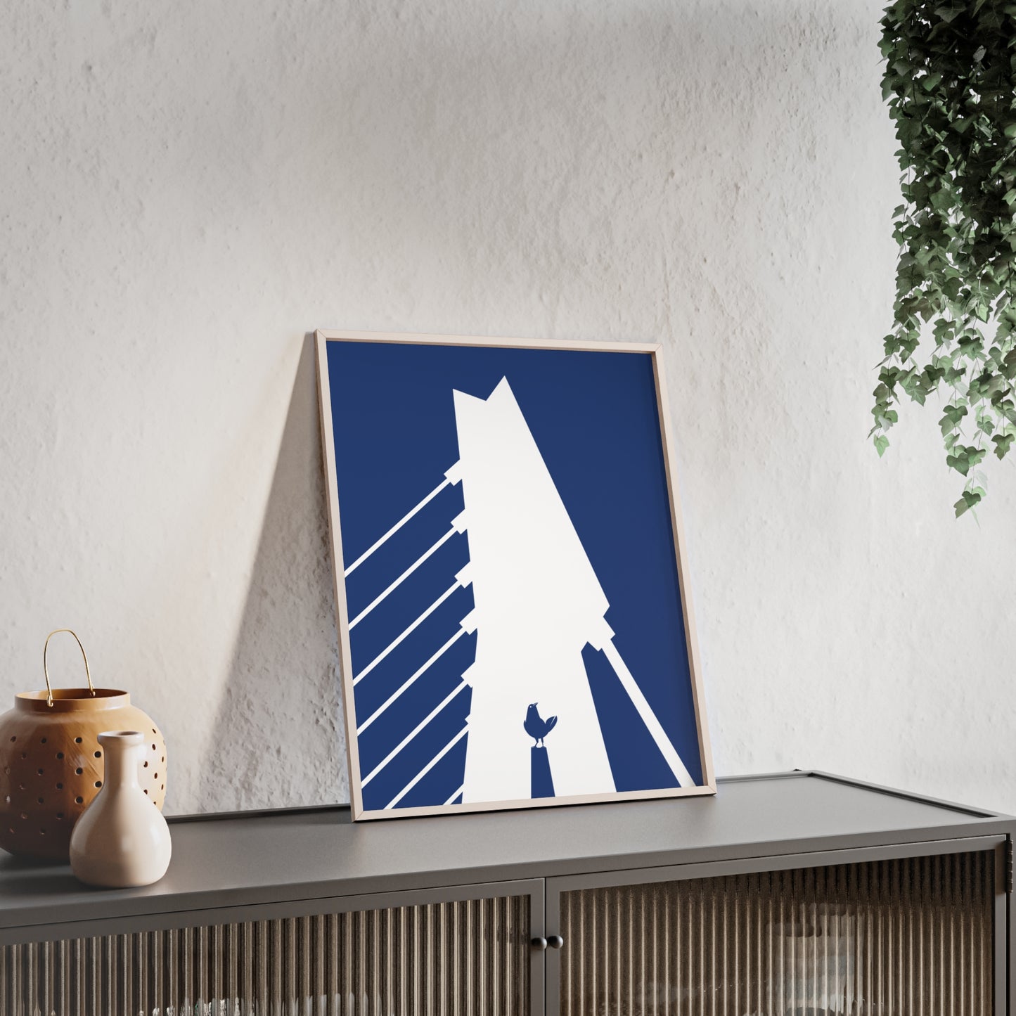 BLAUWcc 'ROTTERDAM BRIDGE' Framed Poster