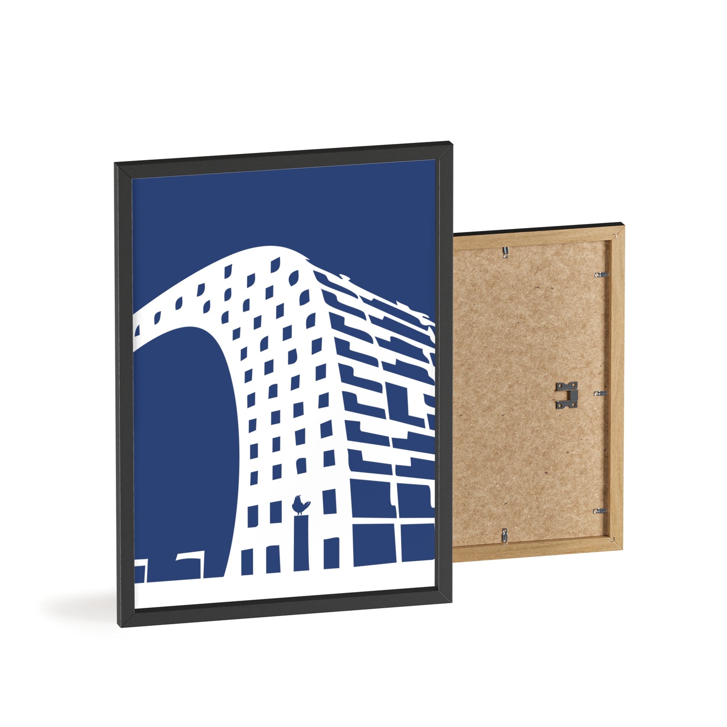 BLAUWcc 'ROTTERDAM MARKET' Framed Poster