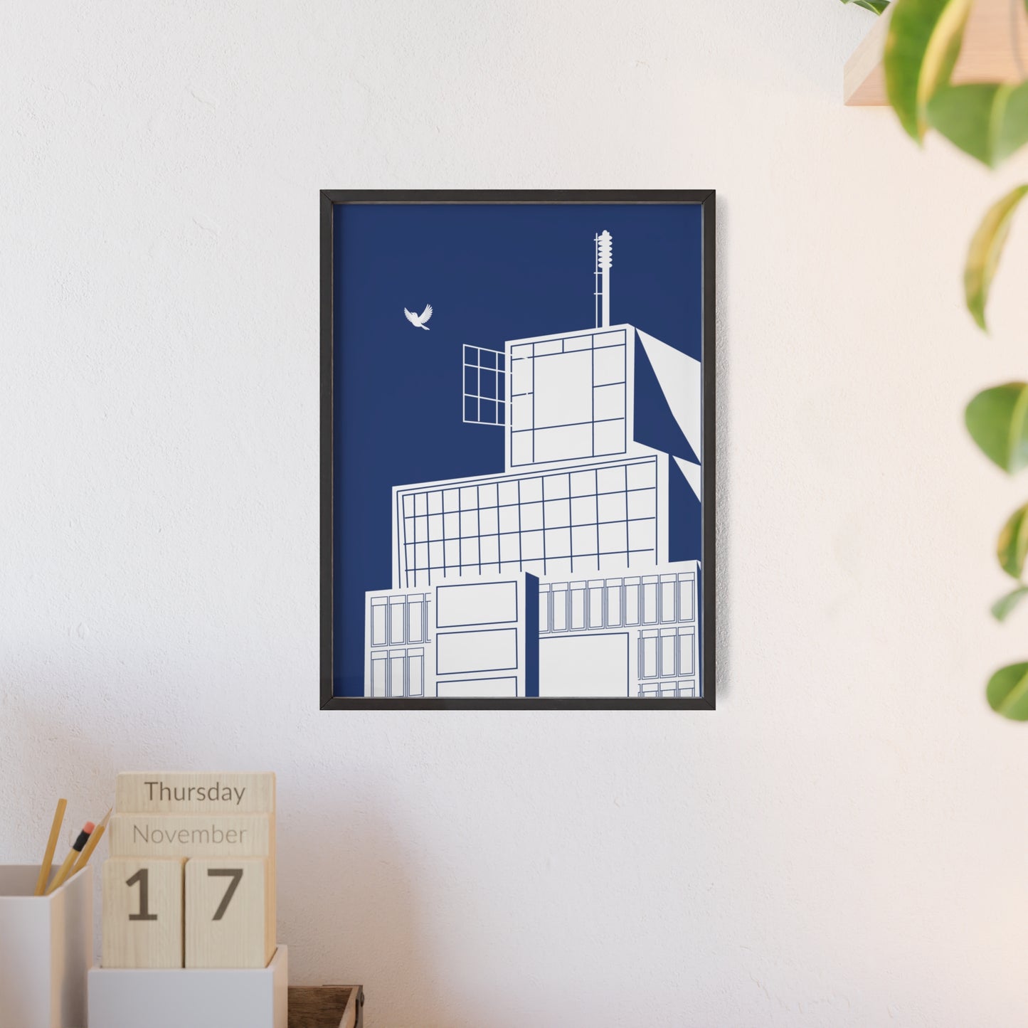 BLAUWcc 'ROTTERDAM TOWER' Framed Poster
