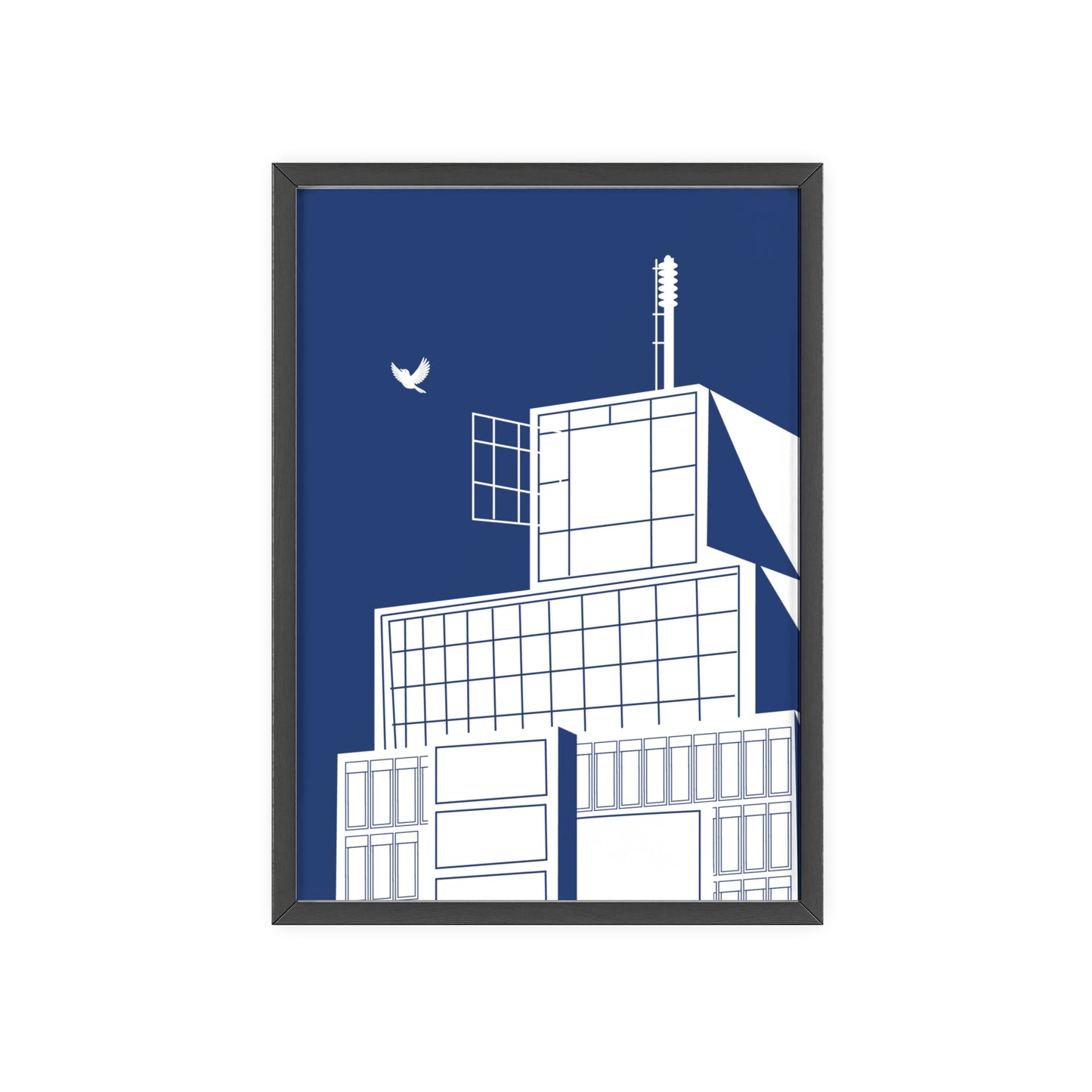 BLAUWcc 'ROTTERDAM TOWER' Framed Poster