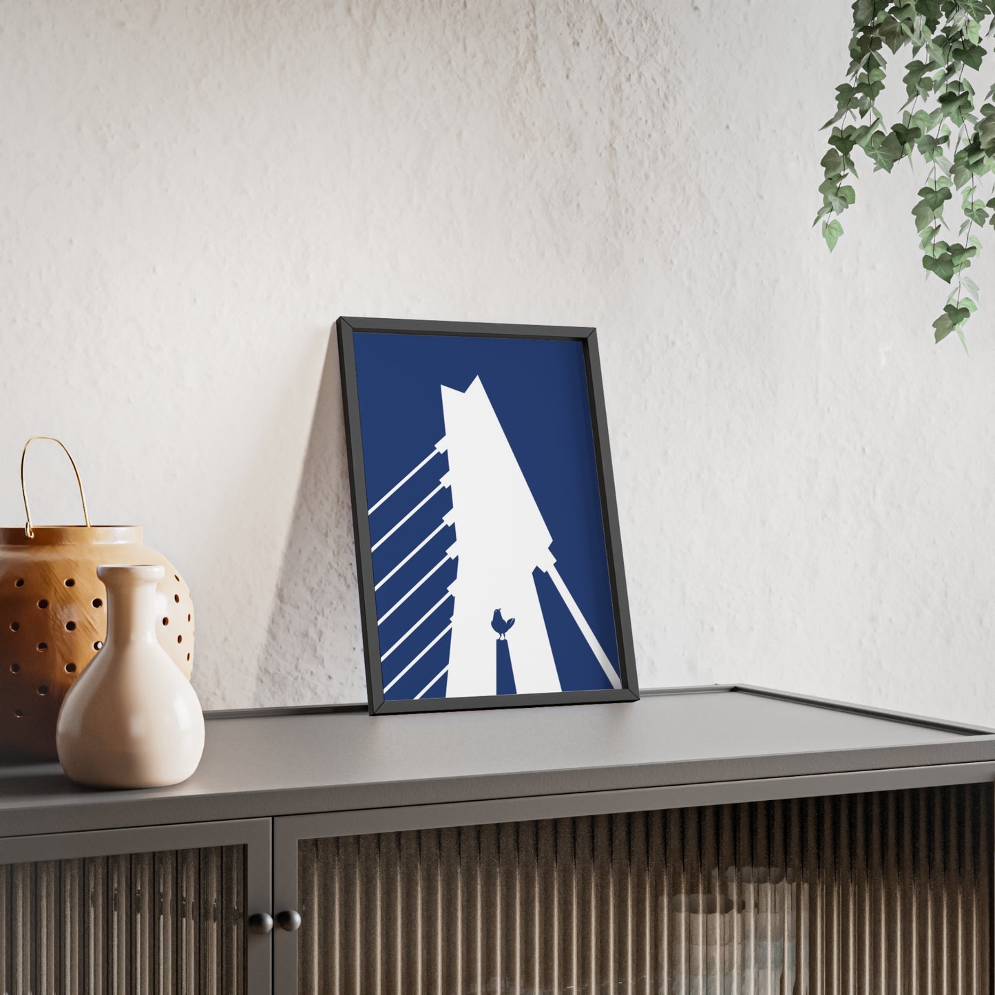 BLAUWcc 'ROTTERDAM BRIDGE' Framed Poster