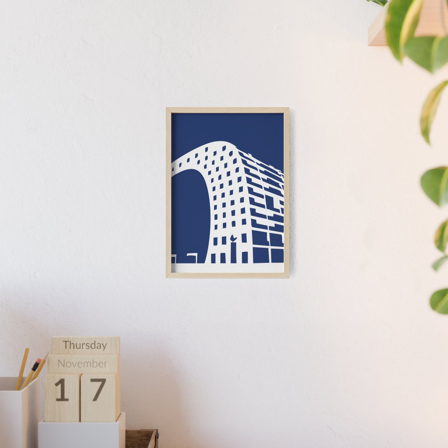 BLAUWcc 'ROTTERDAM MARKET' Framed Poster