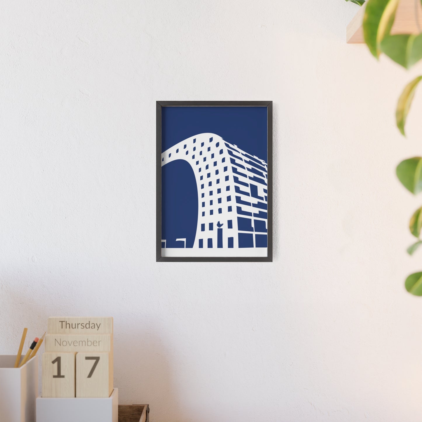 BLAUWcc 'ROTTERDAM MARKET' Framed Poster