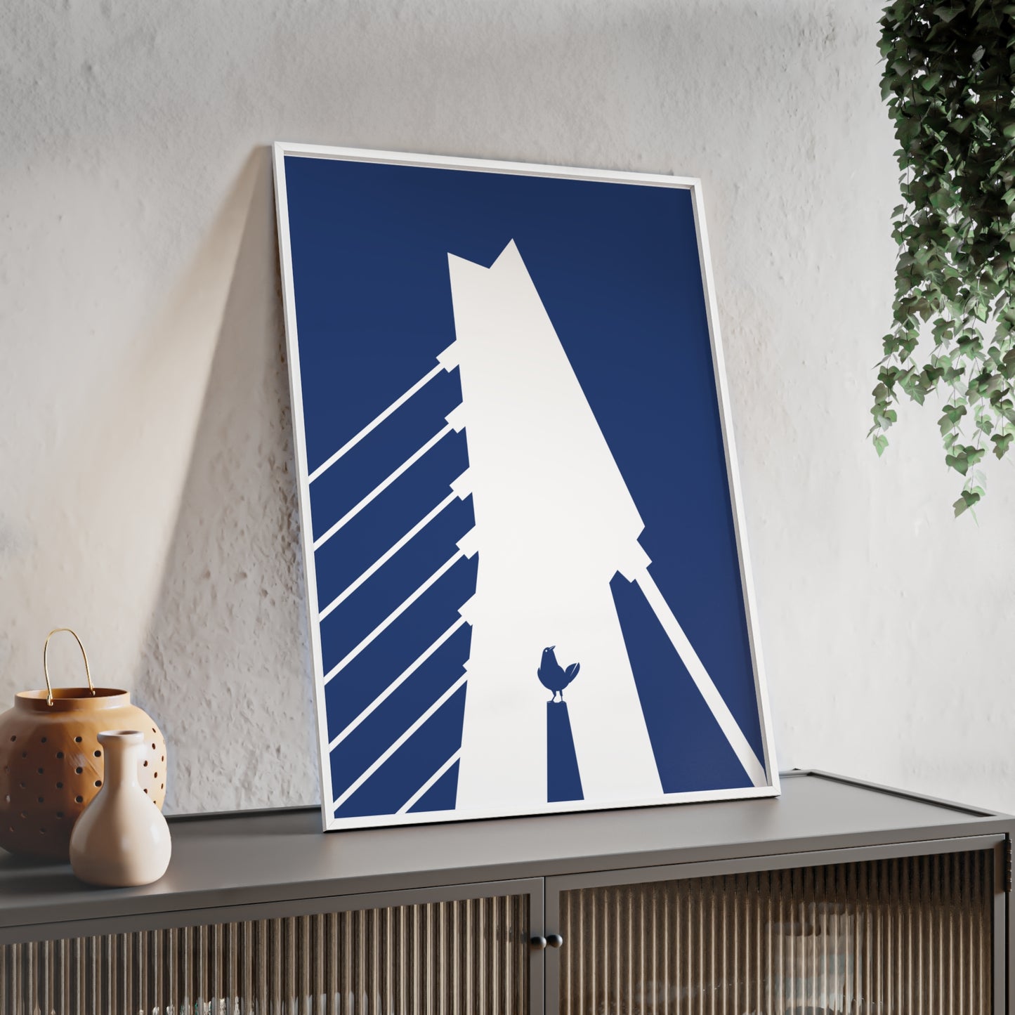 BLAUWcc 'ROTTERDAM BRIDGE' Framed Poster