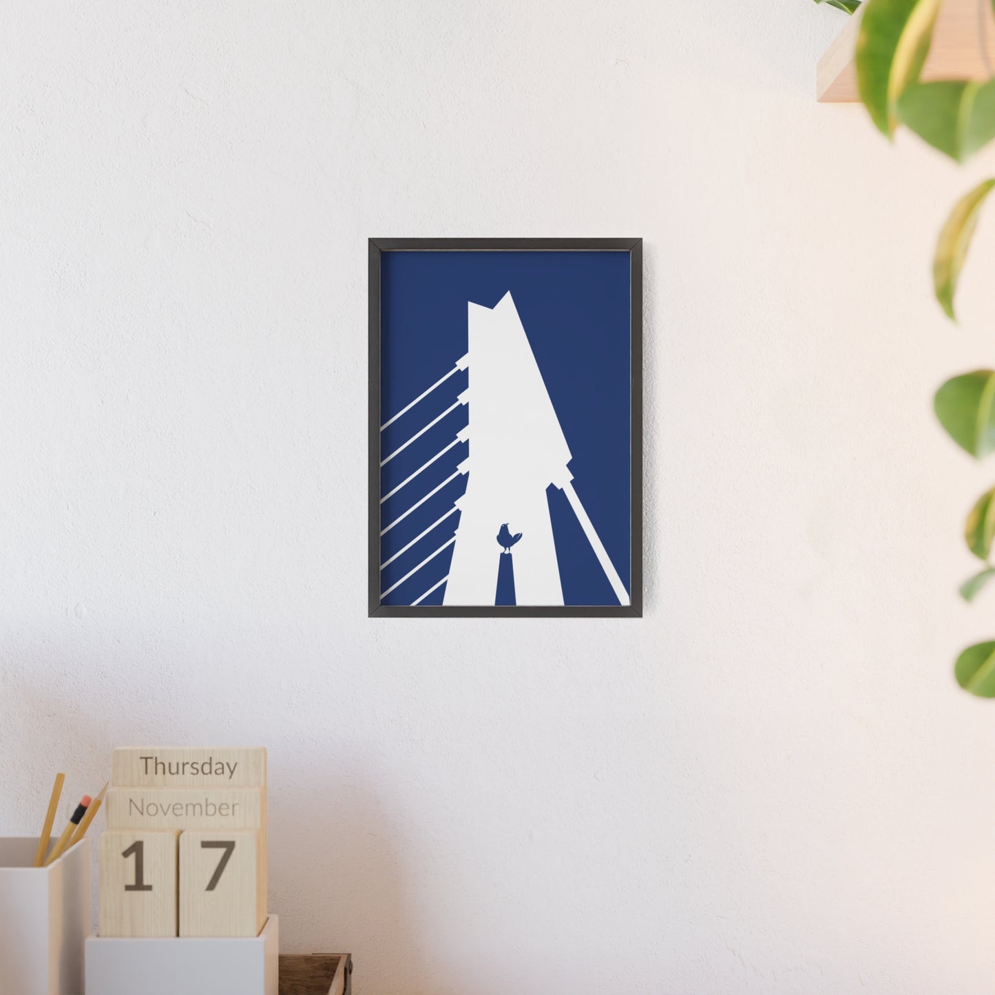 BLAUWcc 'ROTTERDAM BRIDGE' Framed Poster