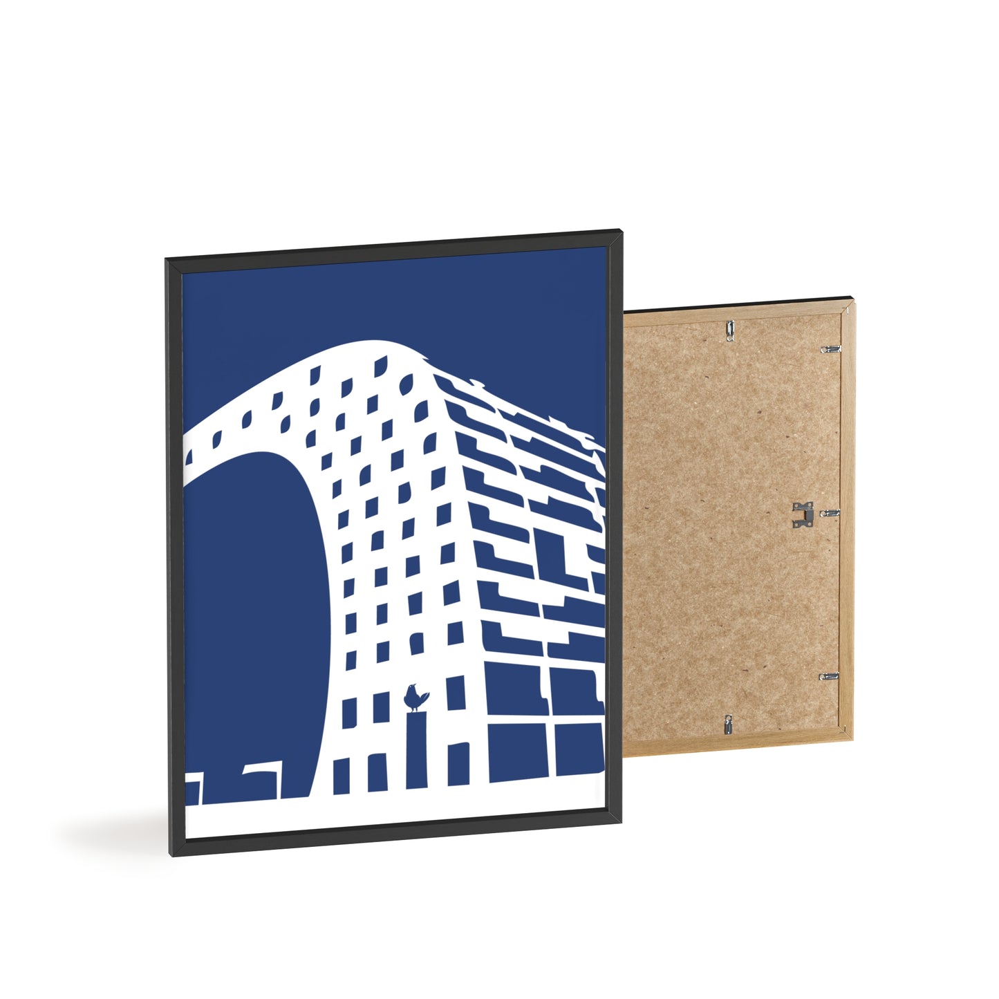 BLAUWcc 'ROTTERDAM MARKET' Framed Poster
