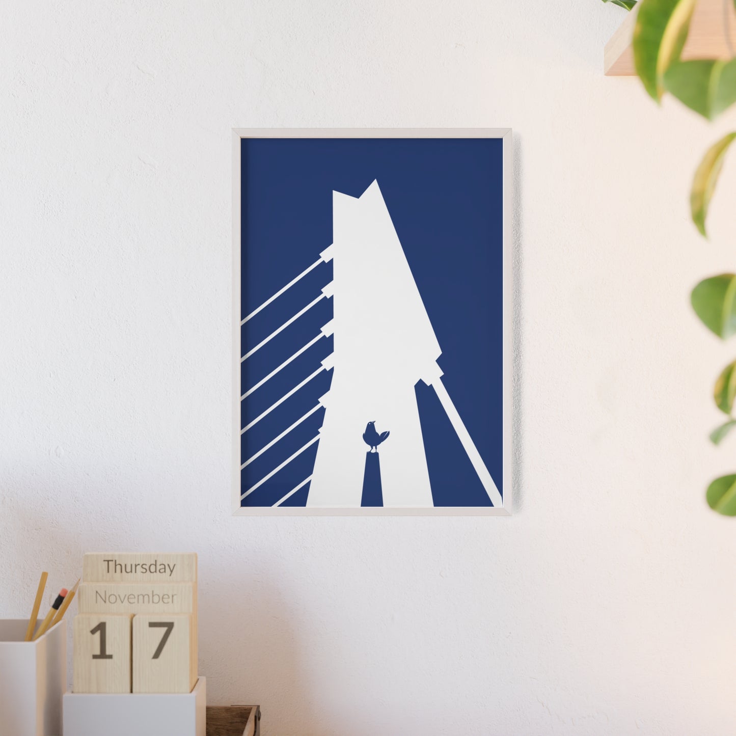 BLAUWcc 'ROTTERDAM BRIDGE' Framed Poster