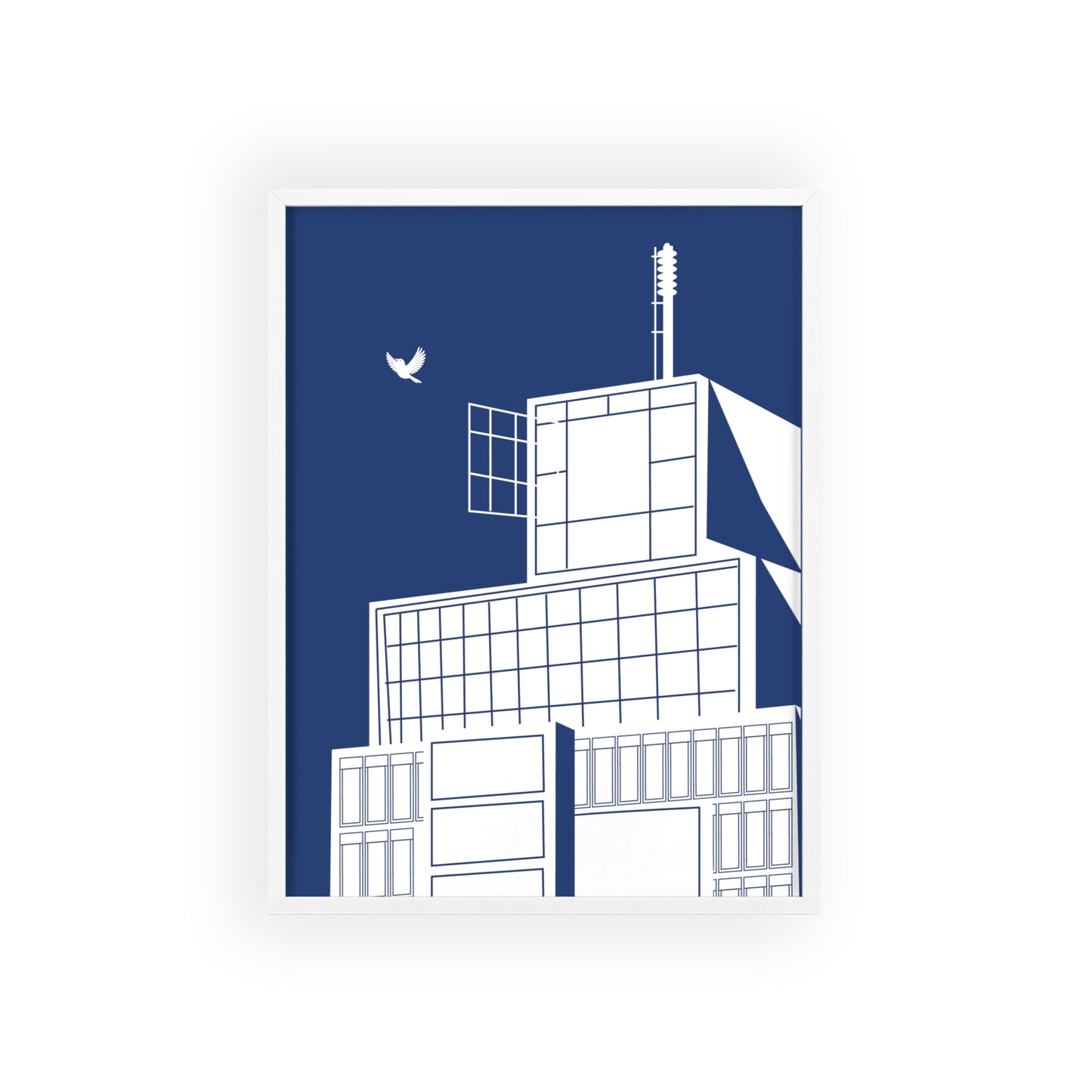 BLAUWcc 'ROTTERDAM TOWER' Framed Poster