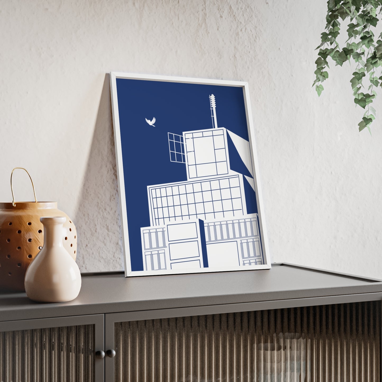BLAUWcc 'ROTTERDAM TOWER' Framed Poster