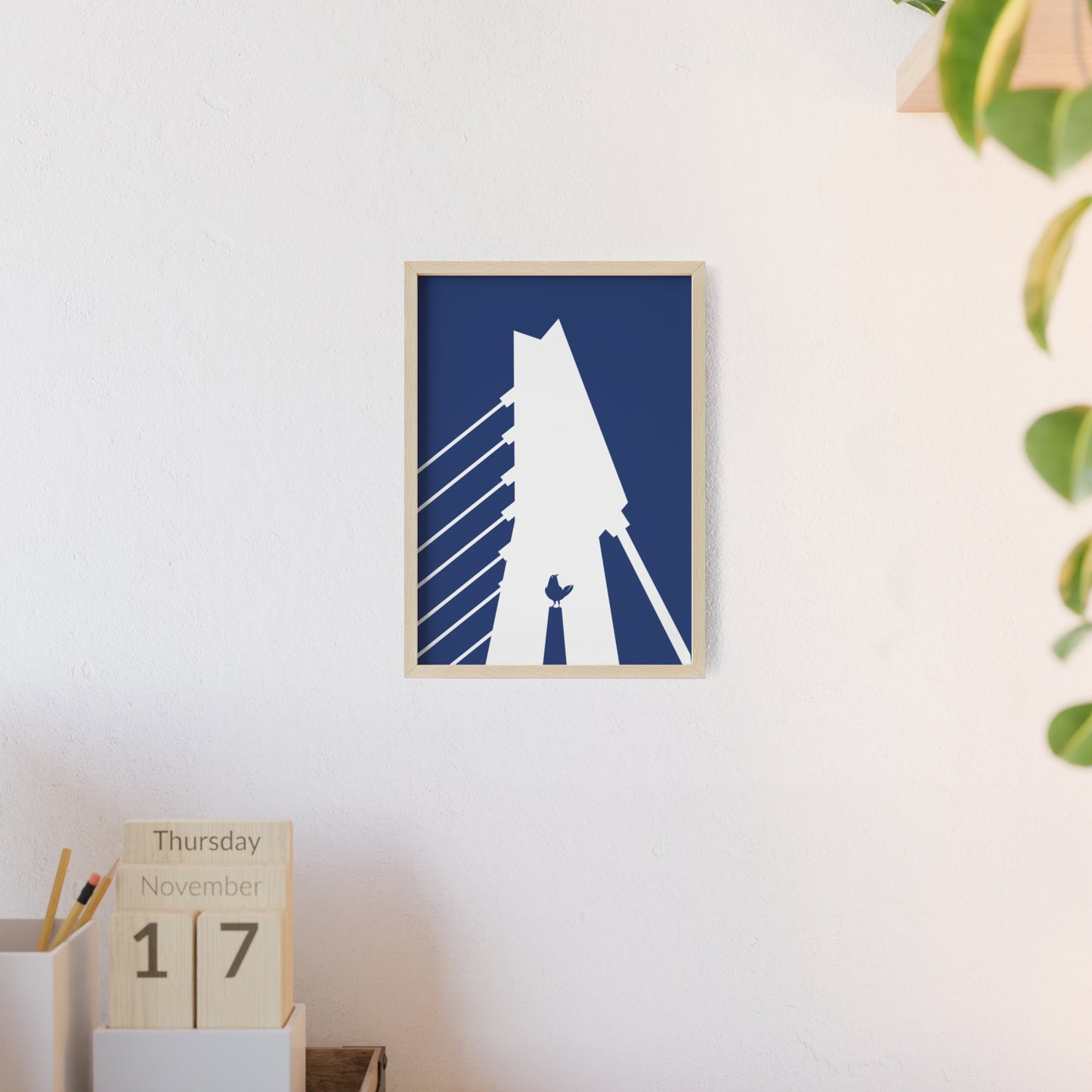 BLAUWcc 'ROTTERDAM BRIDGE' Framed Poster