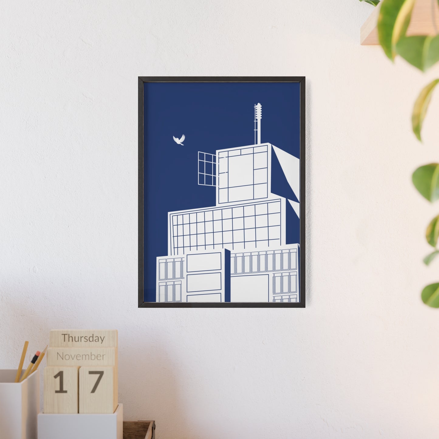 BLAUWcc 'ROTTERDAM TOWER' Framed Poster