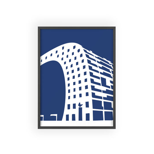 BLAUWcc 'ROTTERDAM MARKET' Framed Poster
