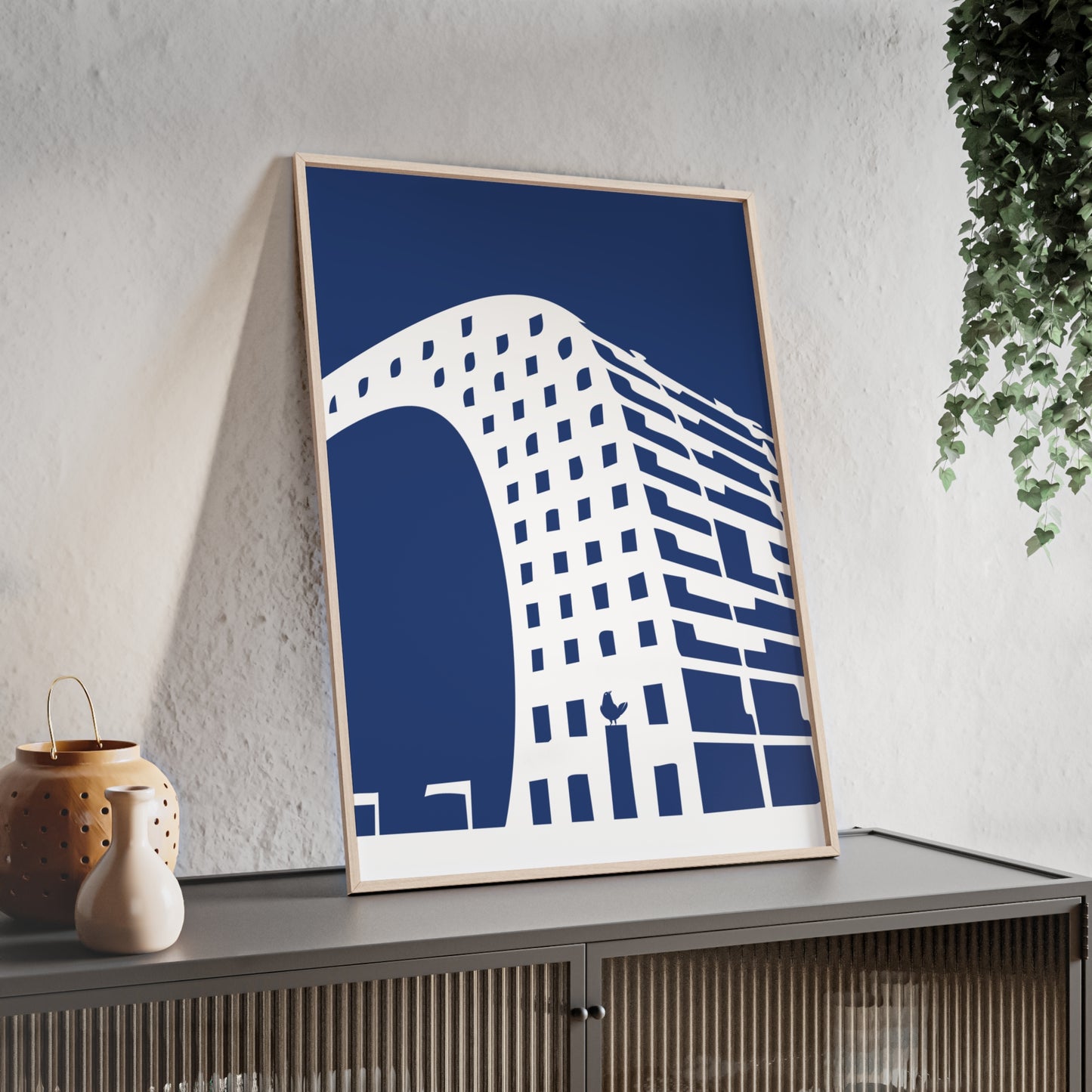 BLAUWcc 'ROTTERDAM MARKET' Framed Poster