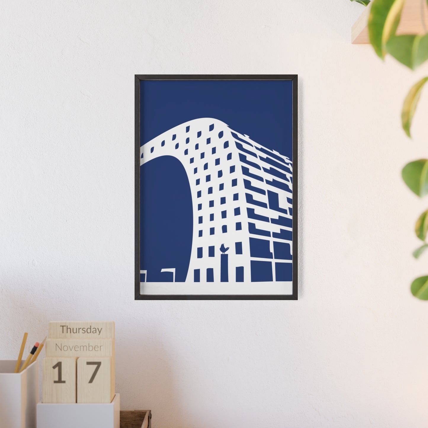 BLAUWcc 'ROTTERDAM MARKET' Framed Poster
