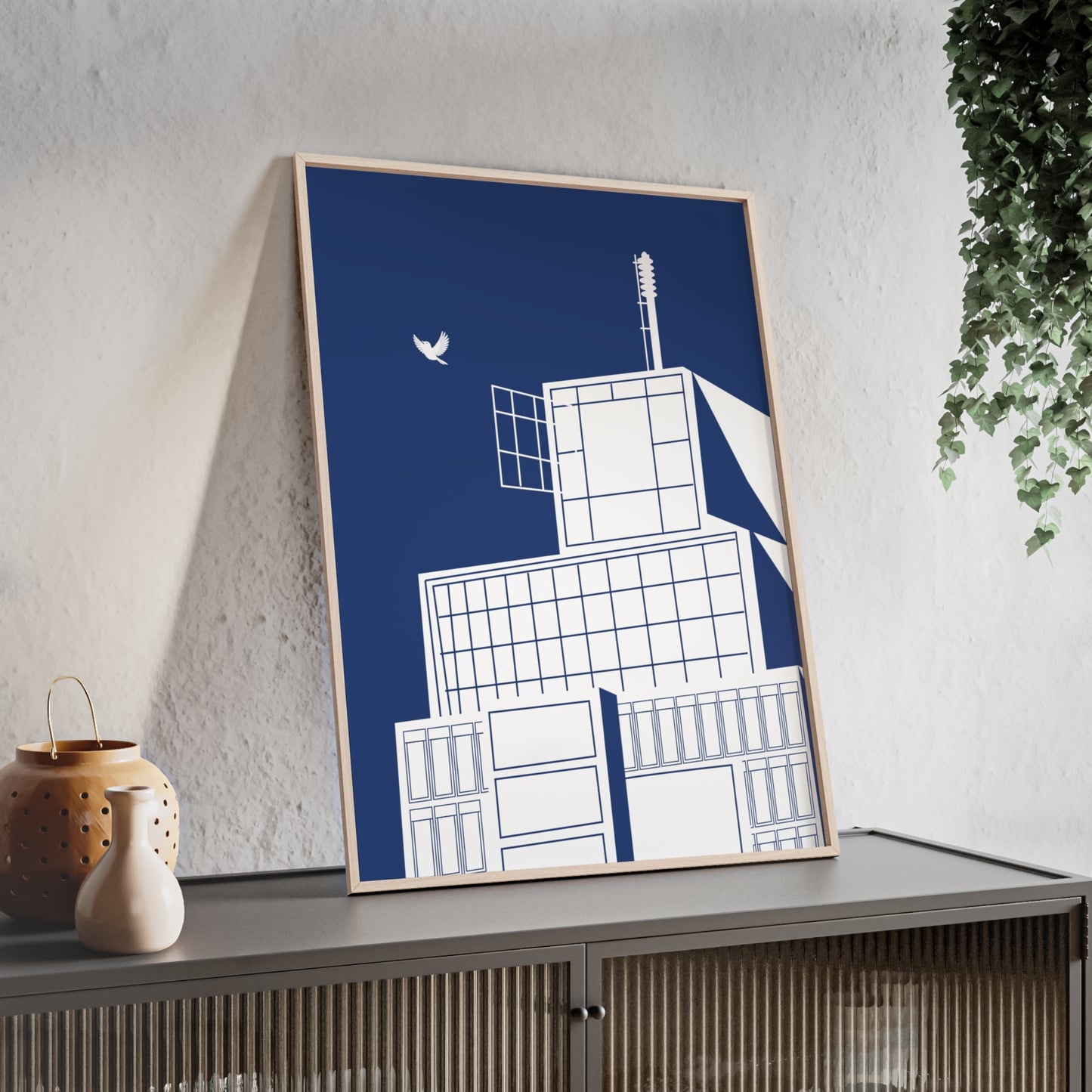 BLAUWcc 'ROTTERDAM TOWER' Framed Poster