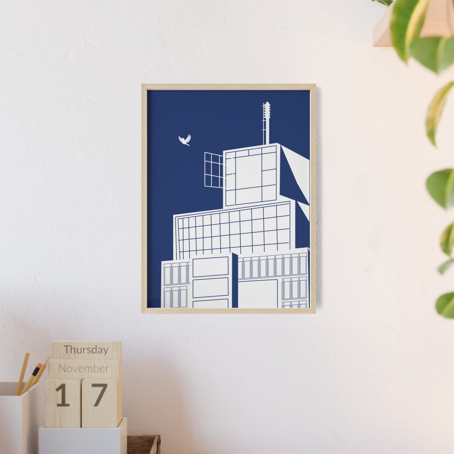 BLAUWcc 'ROTTERDAM TOWER' Framed Poster