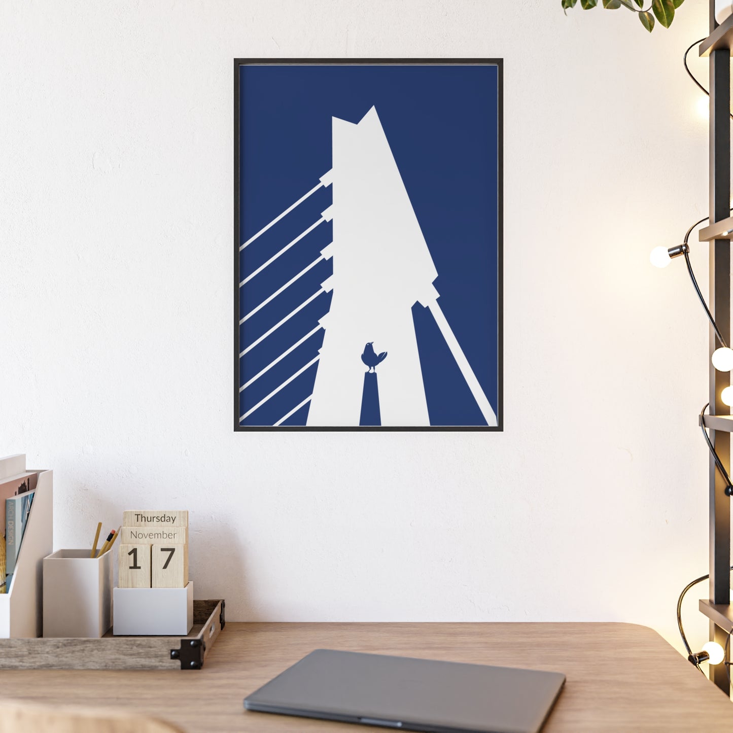 BLAUWcc 'ROTTERDAM BRIDGE' Framed Poster