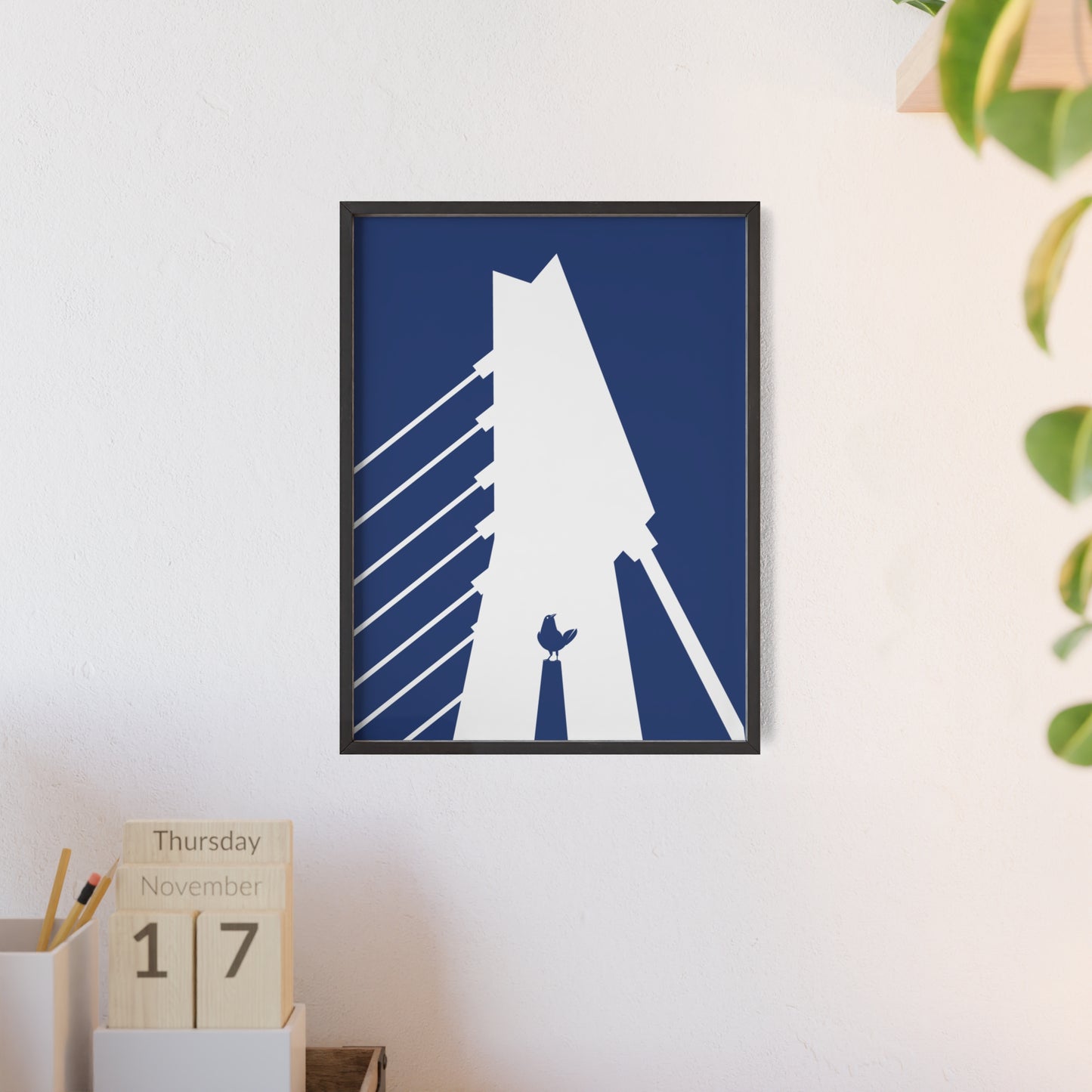 BLAUWcc 'ROTTERDAM BRIDGE' Framed Poster
