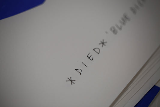 Artwork on paper "BLUE D/CKFACE"