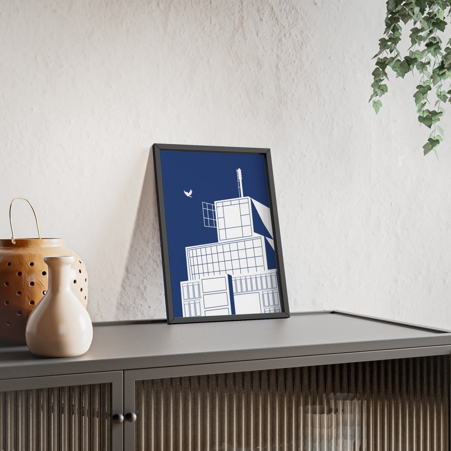 BLAUWcc 'ROTTERDAM TOWER' Framed Poster