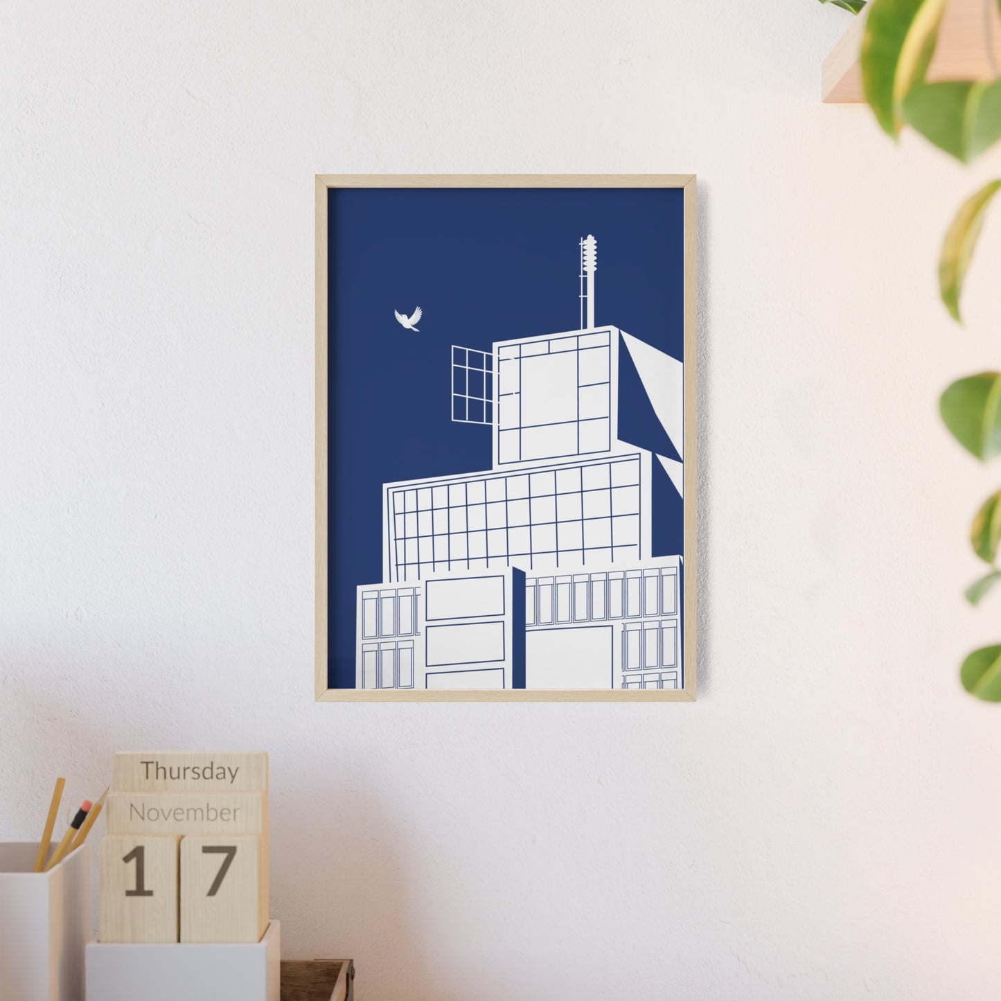 BLAUWcc 'ROTTERDAM TOWER' Framed Poster