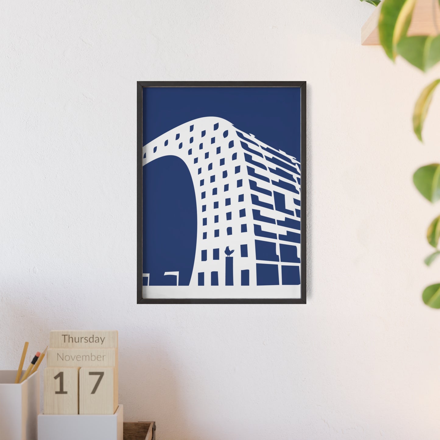 BLAUWcc 'ROTTERDAM MARKET' Framed Poster