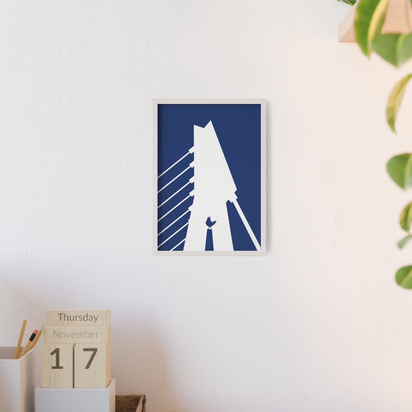 BLAUWcc 'ROTTERDAM BRIDGE' Framed Poster