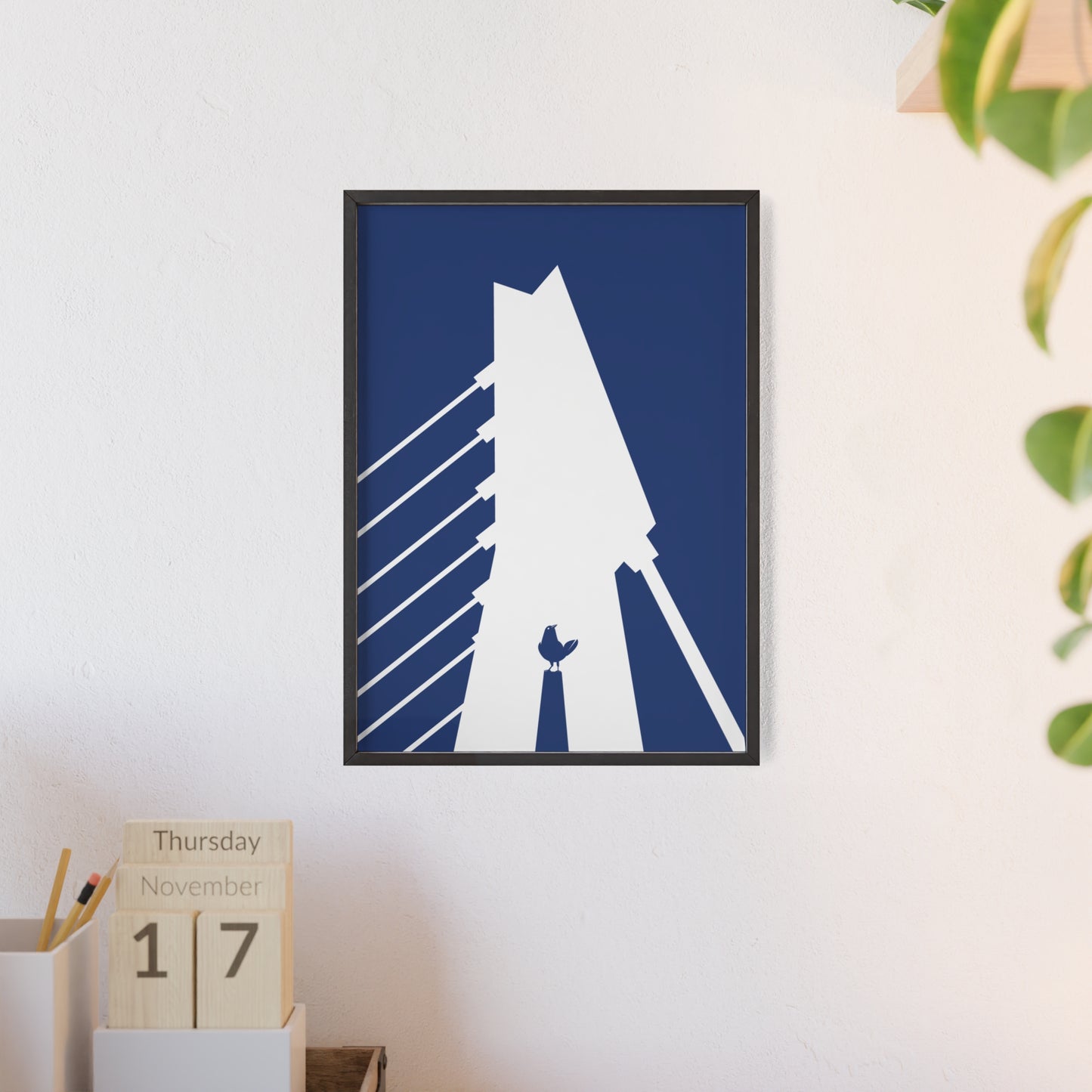 BLAUWcc 'ROTTERDAM BRIDGE' Framed Poster