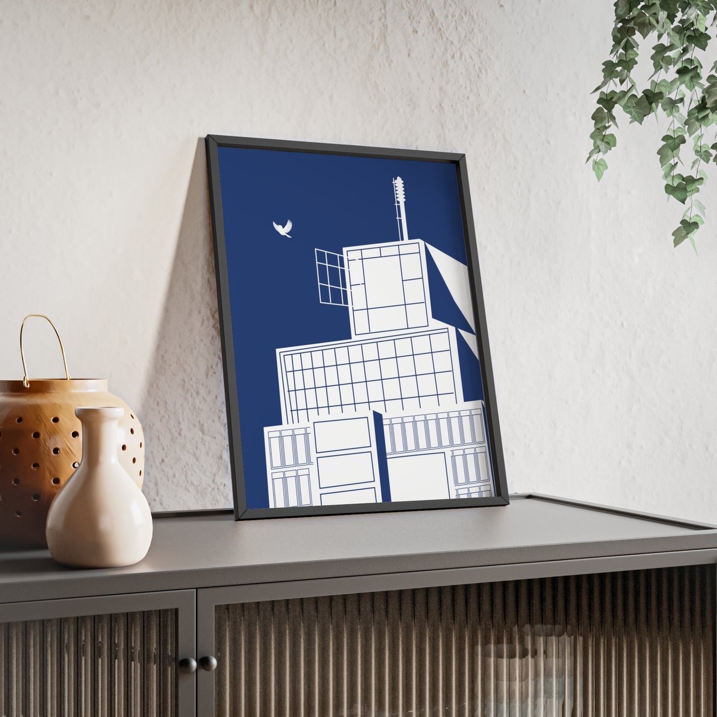 BLAUWcc 'ROTTERDAM TOWER' Framed Poster