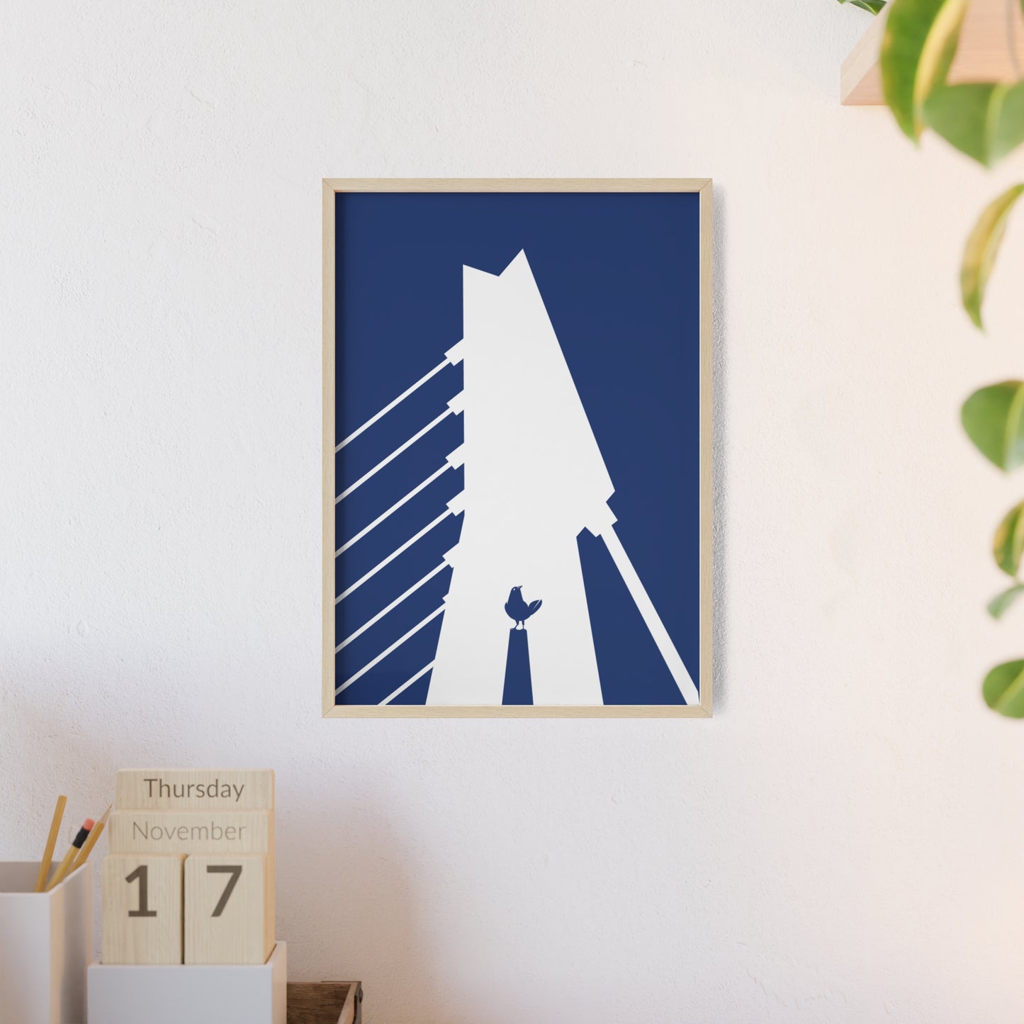 BLAUWcc 'ROTTERDAM BRIDGE' Framed Poster
