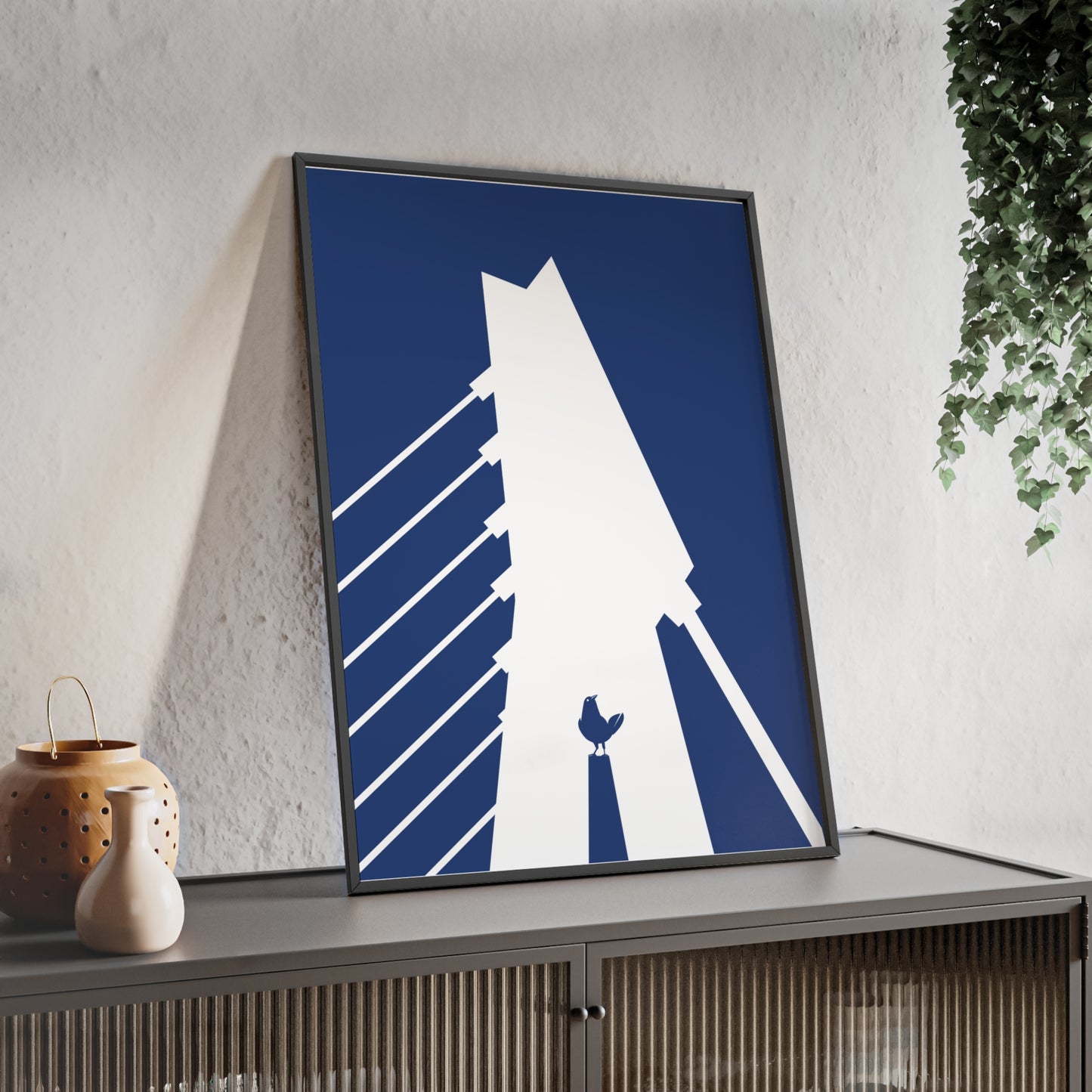 BLAUWcc 'ROTTERDAM BRIDGE' Framed Poster