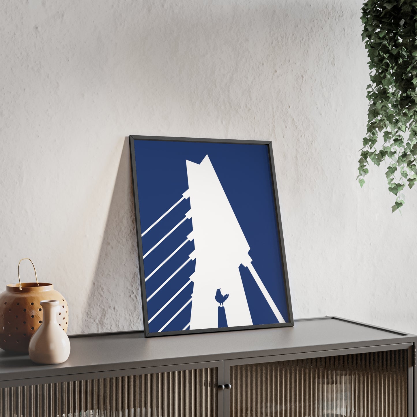 BLAUWcc 'ROTTERDAM BRIDGE' Framed Poster