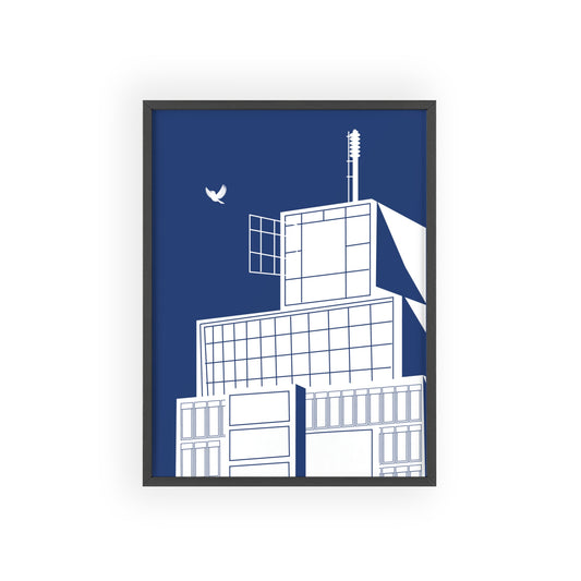 BLAUWcc 'ROTTERDAM TOWER' Framed Poster