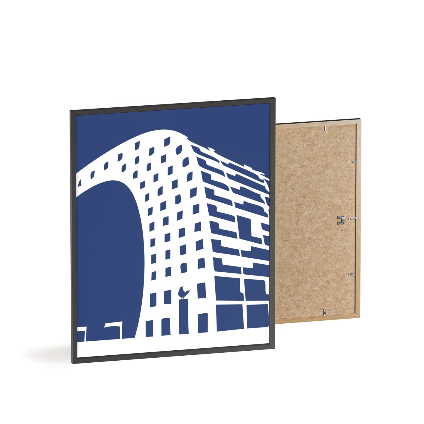 BLAUWcc 'ROTTERDAM MARKET' Framed Poster