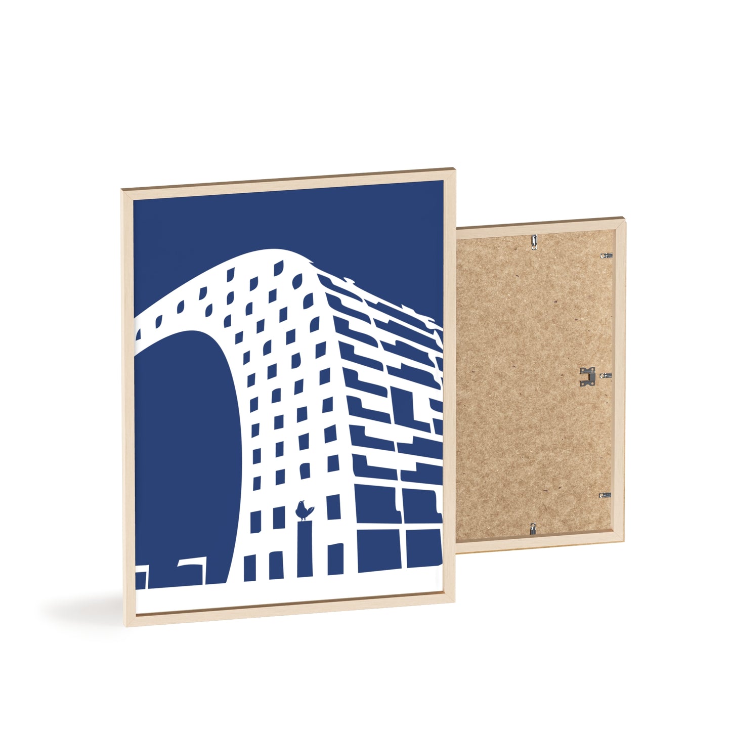 BLAUWcc 'ROTTERDAM MARKET' Framed Poster