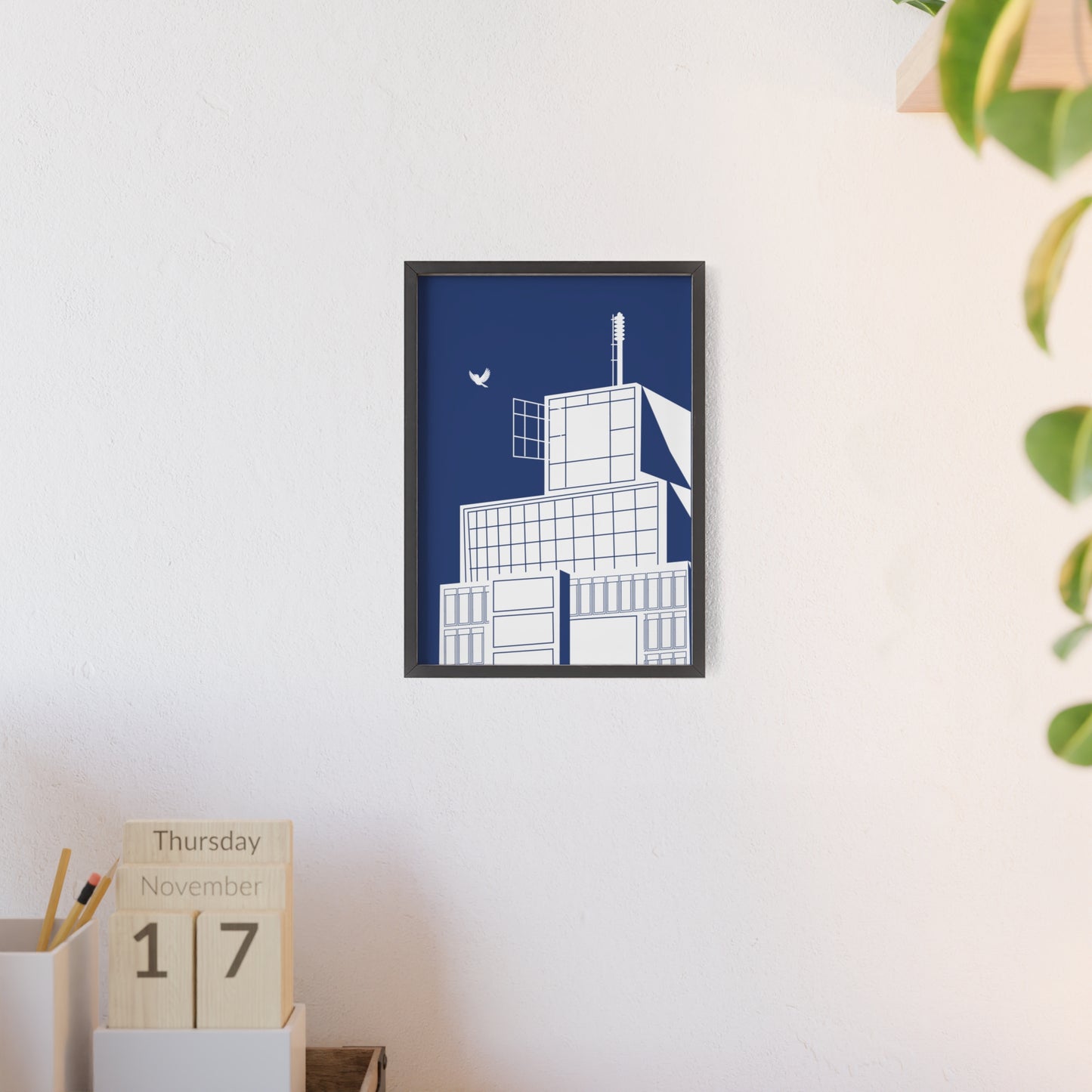 BLAUWcc 'ROTTERDAM TOWER' Framed Poster