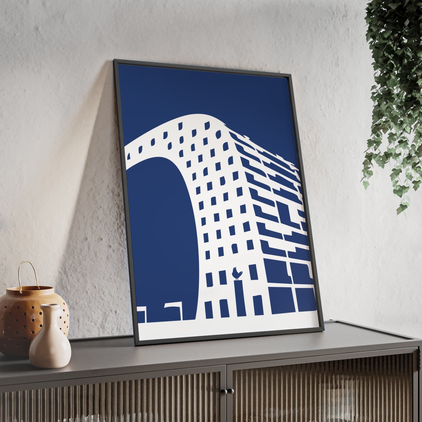BLAUWcc 'ROTTERDAM MARKET' Framed Poster