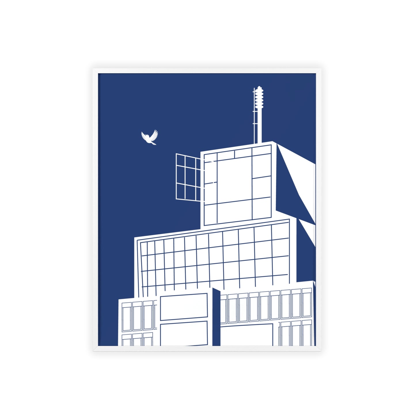 BLAUWcc 'ROTTERDAM TOWER' Framed Poster